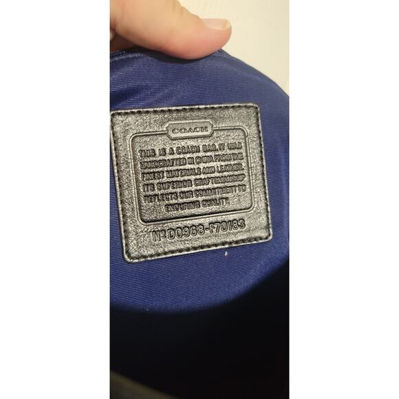 COACH SIGNATURE VOYAGER BLACK CROSS BODY MESSENGER BAG AUTHENTIC - Picture 8 of 14